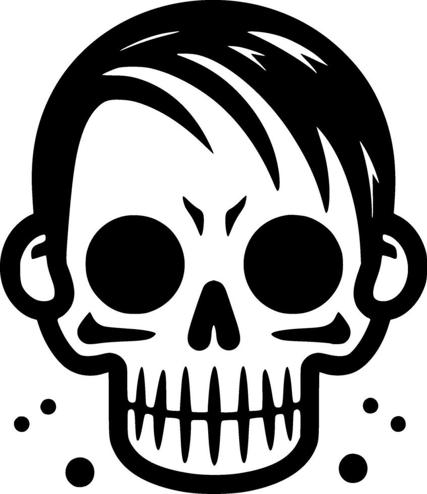 Skull - Minimalist and Flat Logo - Vector illustration