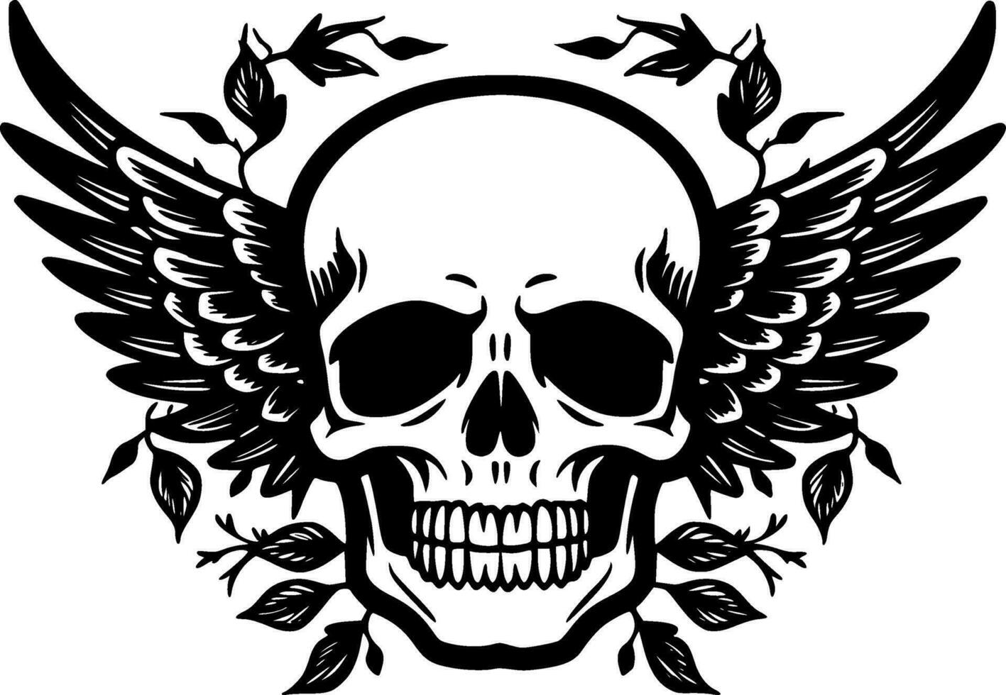 Skull - High Quality Vector Logo - Vector illustration ideal for T-shirt graphic