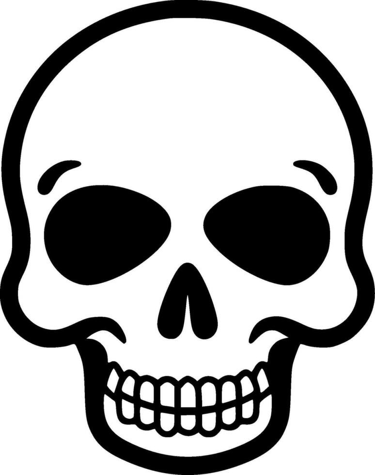 Skeleton, Minimalist and Simple Silhouette - Vector illustration