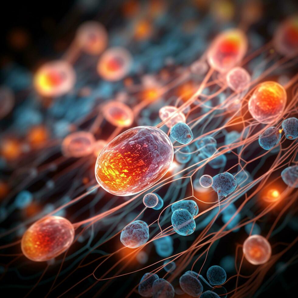 body cells illustration background photo