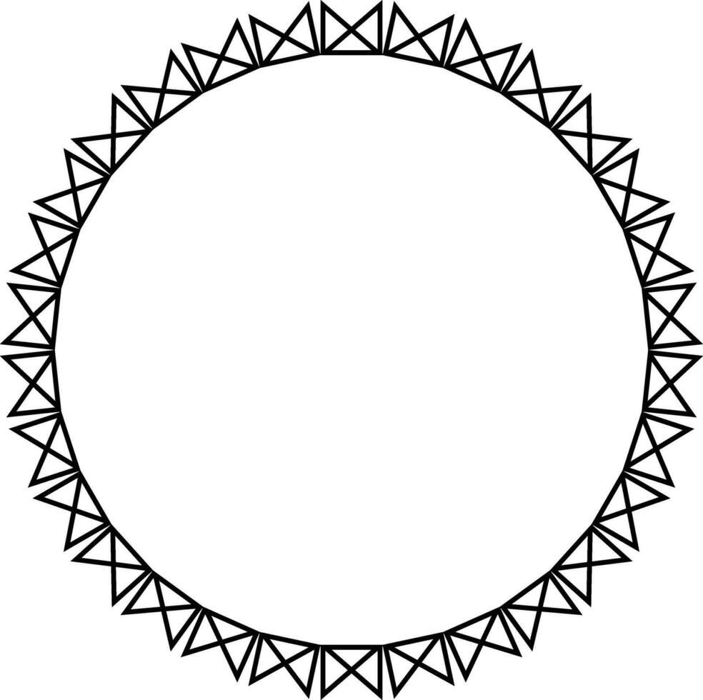 Circle Frame Element vector