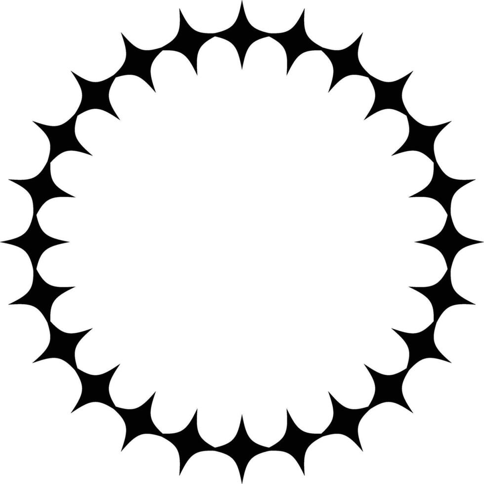 elemento de marco de círculo vector