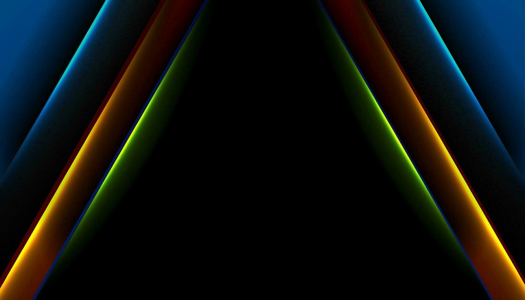 Futuristic technology background with colorful neon glowing lines vector