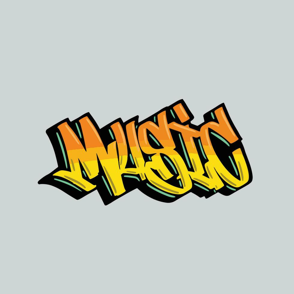 graffiti vector tagging letter word text street art mural