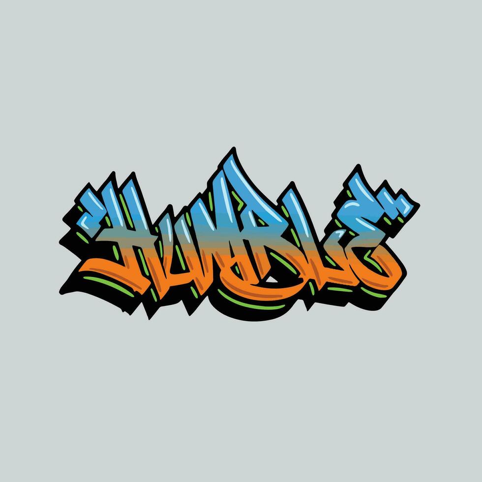 graffiti vector tagging letter word text street art mural