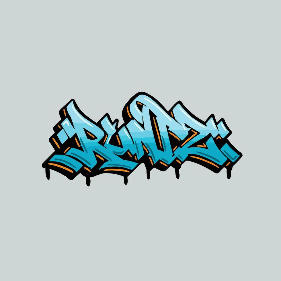 graffiti vector tagging letter word text street art mural