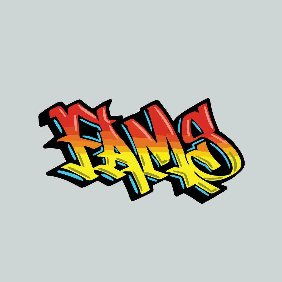 graffiti vector tagging letter word text street art mural