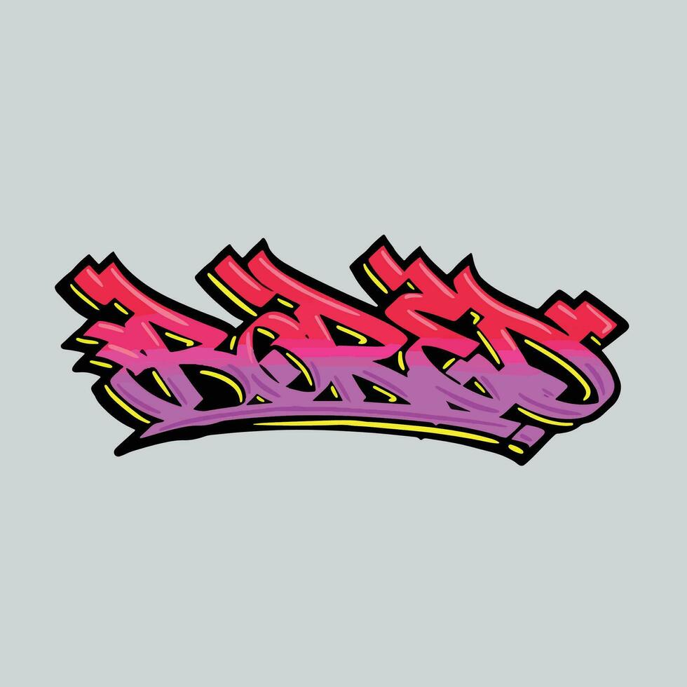 graffiti vector tagging letter word text street art mural
