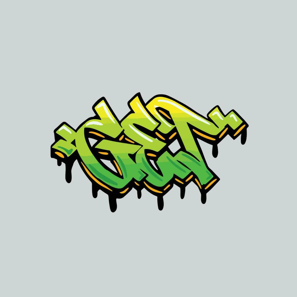 graffiti vector tagging letter word text street art mural