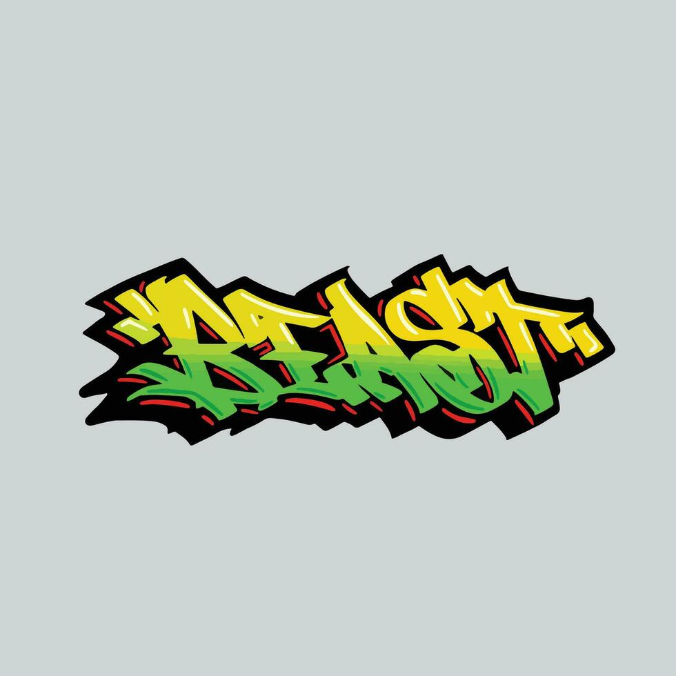 graffiti vector tagging letter word text street art mural