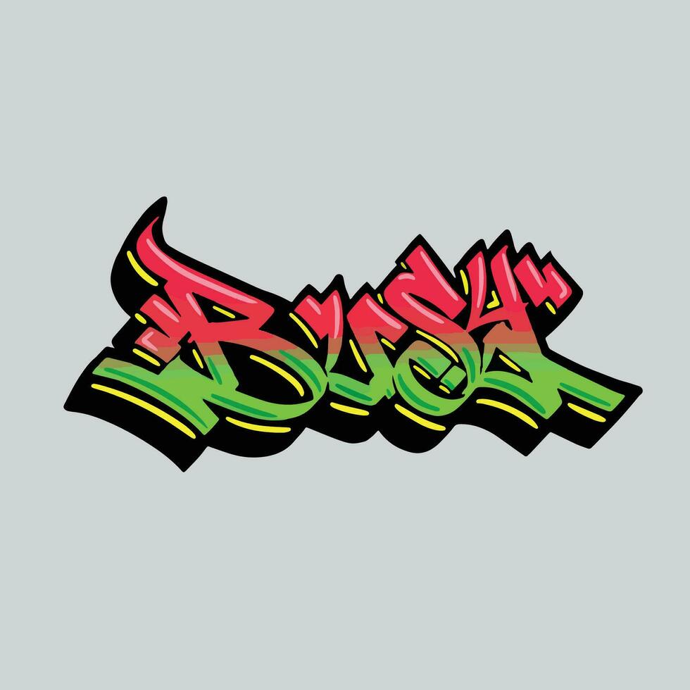 graffiti vector tagging letter word text street art mural