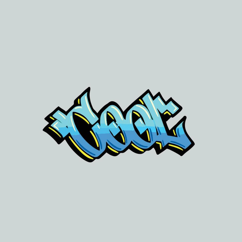 graffiti vector tagging letter word text street art mural