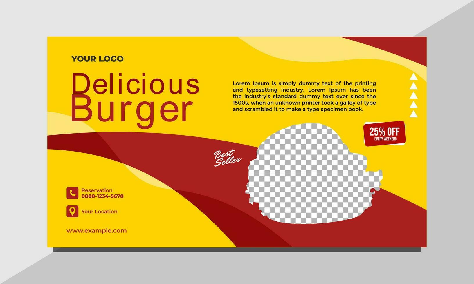 Banner Food Vector Design Template