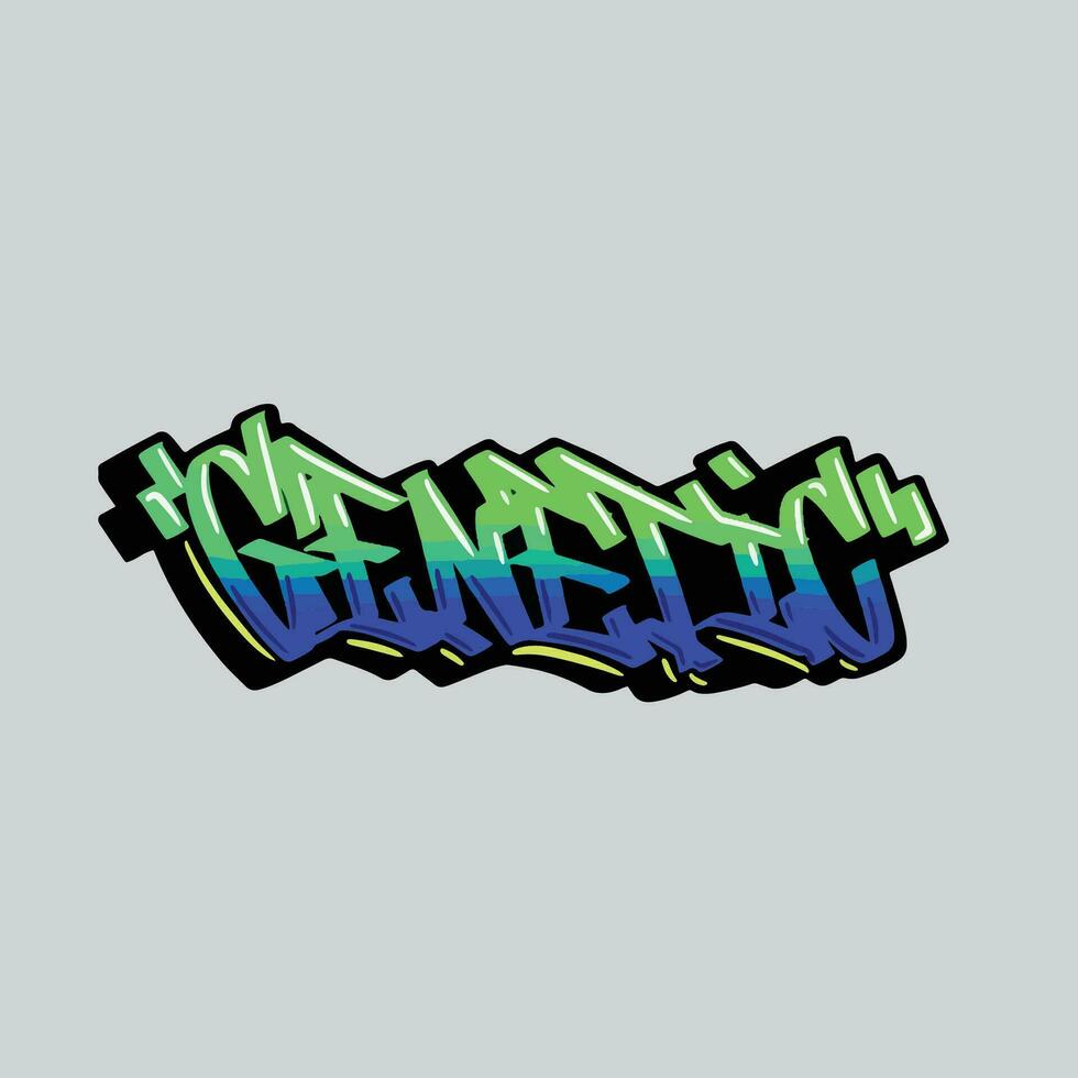 graffiti vector tagging letter word text street art mural