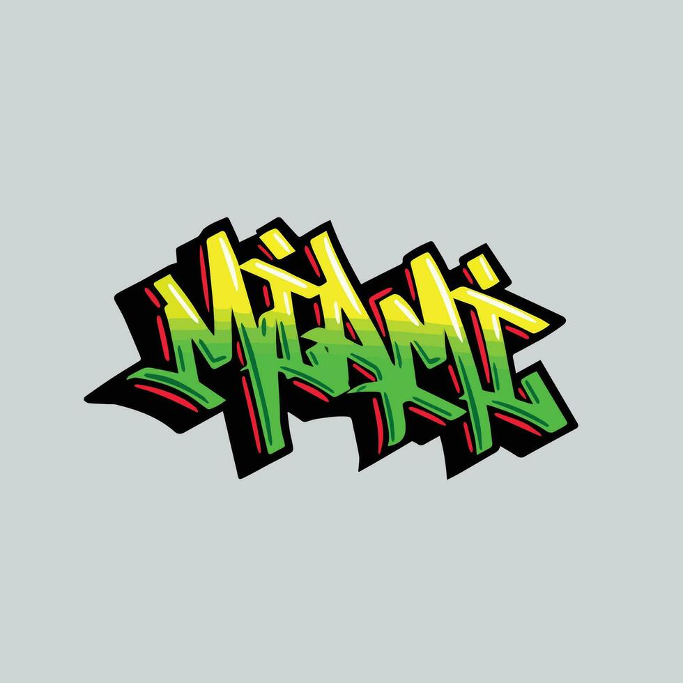 graffiti vector tagging letter word text street art mural