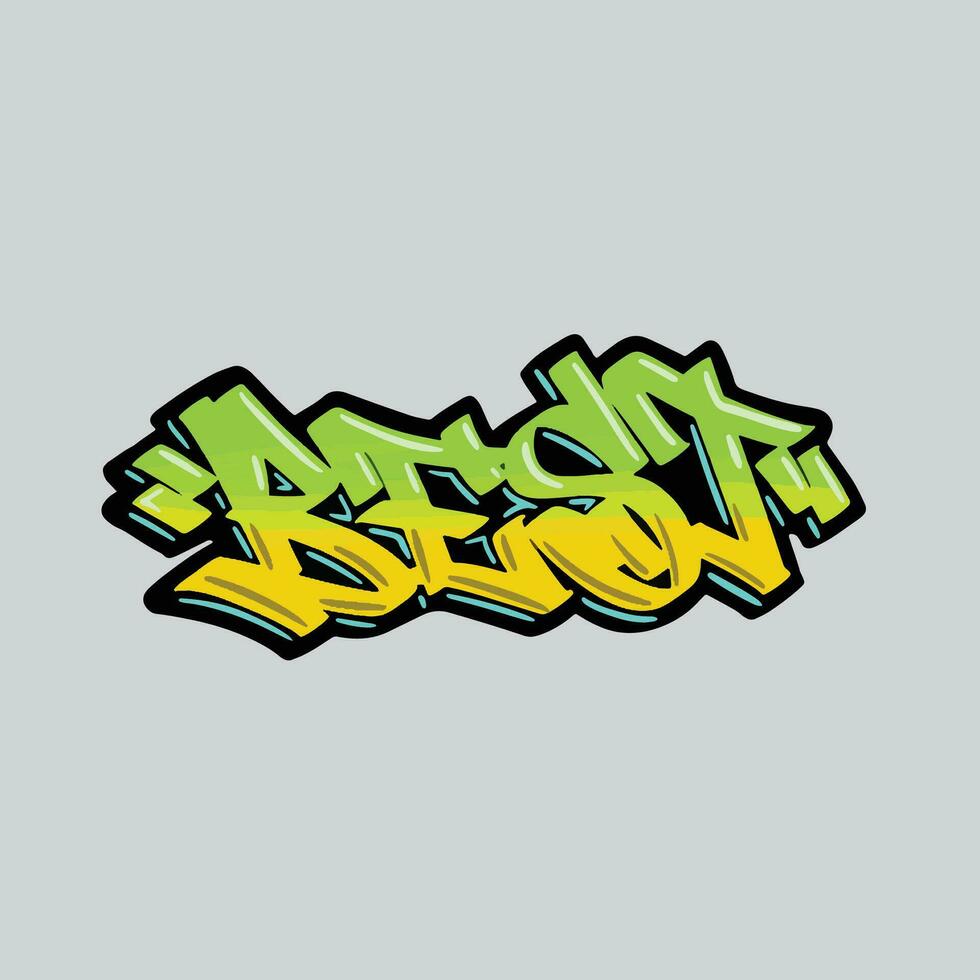 graffiti vector tagging letter word text street art mural