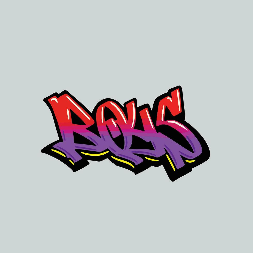 graffiti vector tagging letter word text street art mural