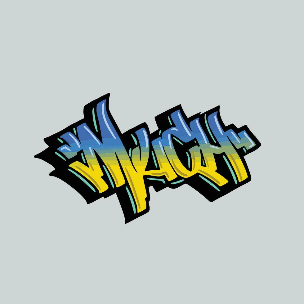 graffiti vector tagging letter word text street art mural