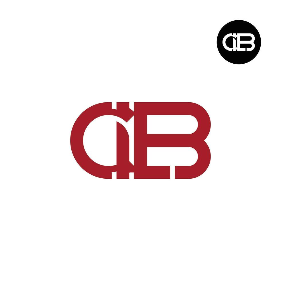 Letter CLB Monogram Logo Design vector