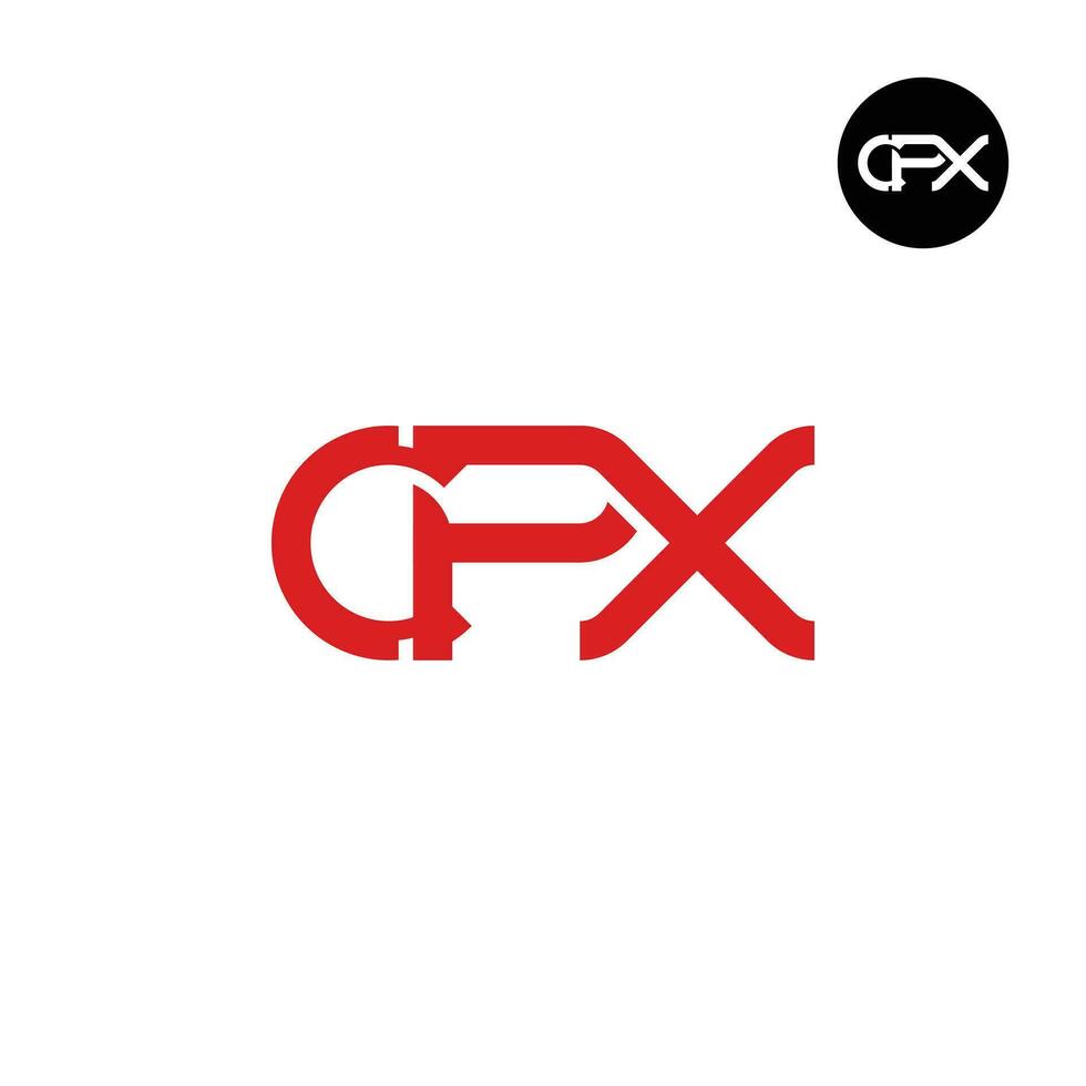 Letter CPX Monogram Logo Design vector