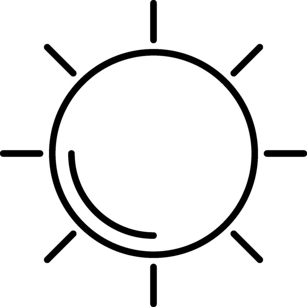 Sun Vector Icon