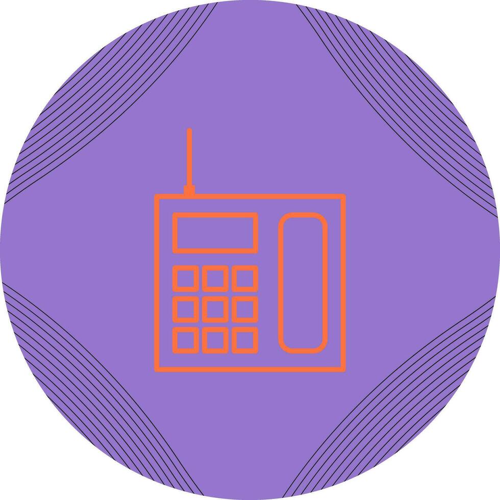 Wireless Landline Phone Vector Icon