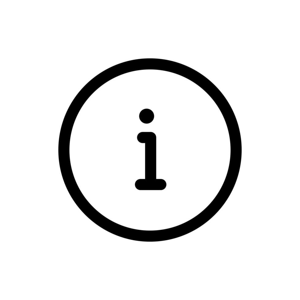 Info icon in trendy flat style isolated on white background. Info silhouette symbol for your website design, logo, app, UI. Vector illustration, EPS10.