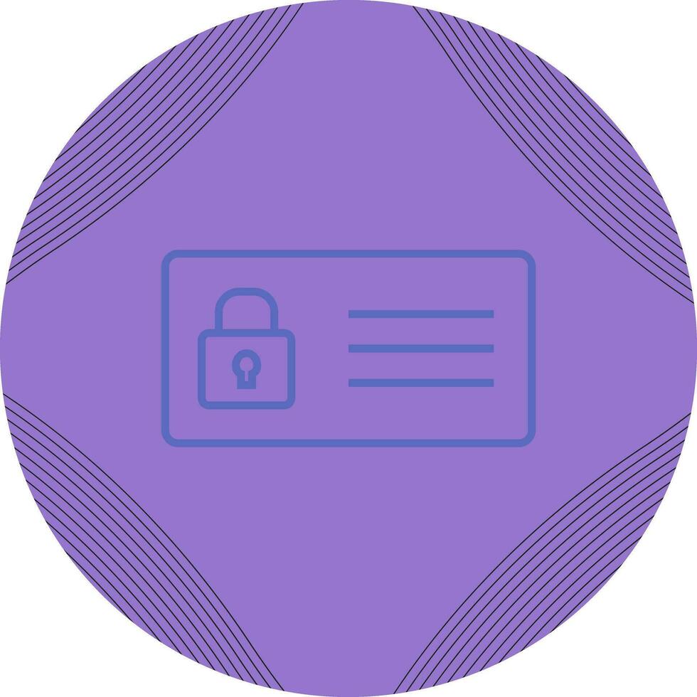 Protected Card Vector Icon