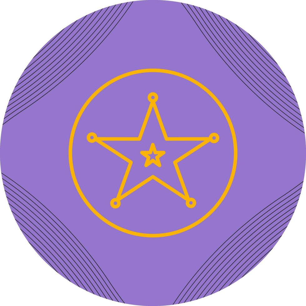 Sheriff Badge Vector Icon
