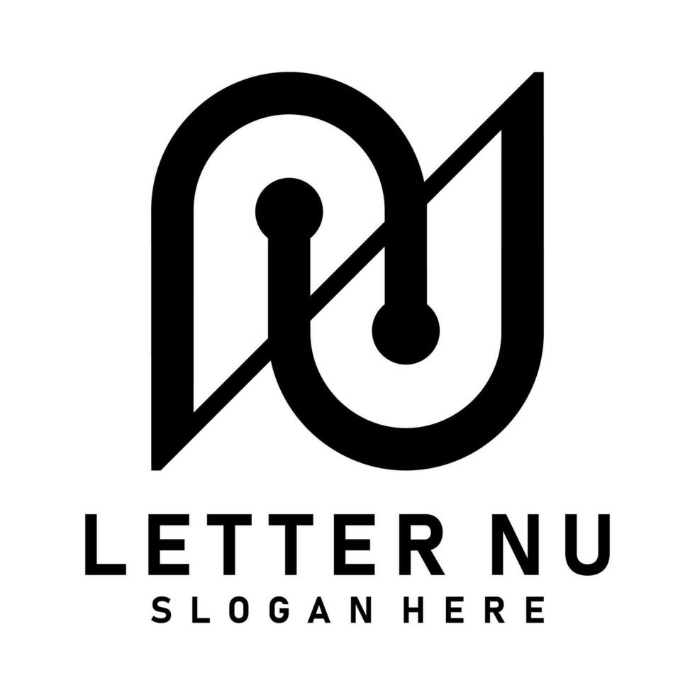 letra norte tu logo diseño vector Arte