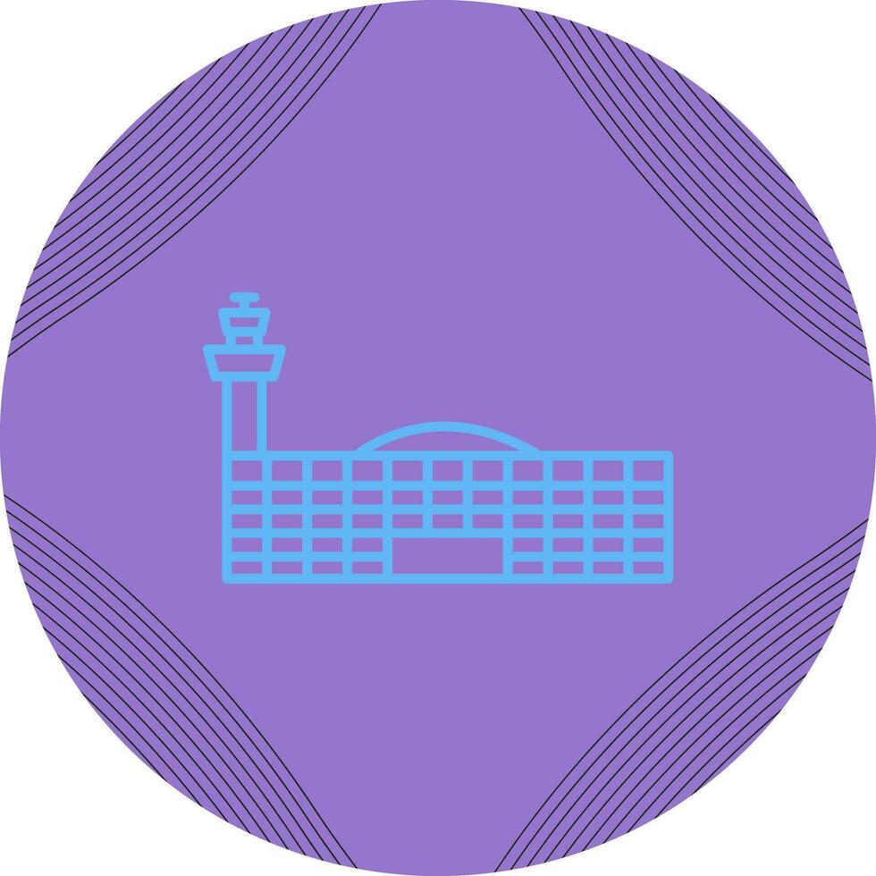 icono de vector de edificio de aeropuerto