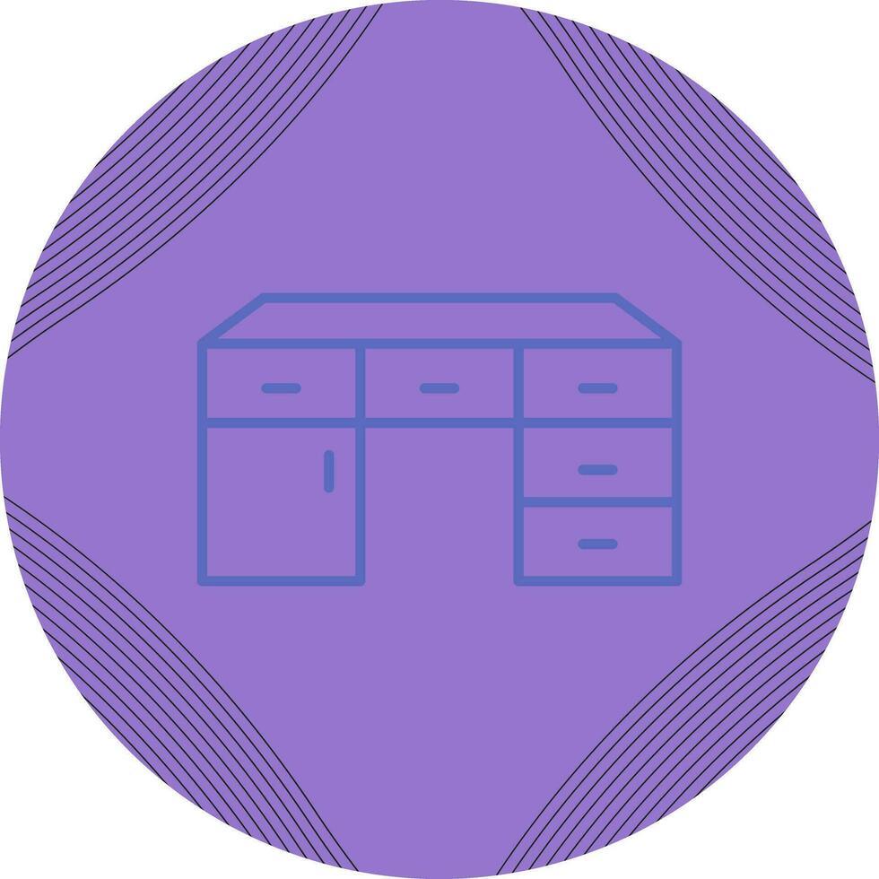 Table with Drawers Vector Icon