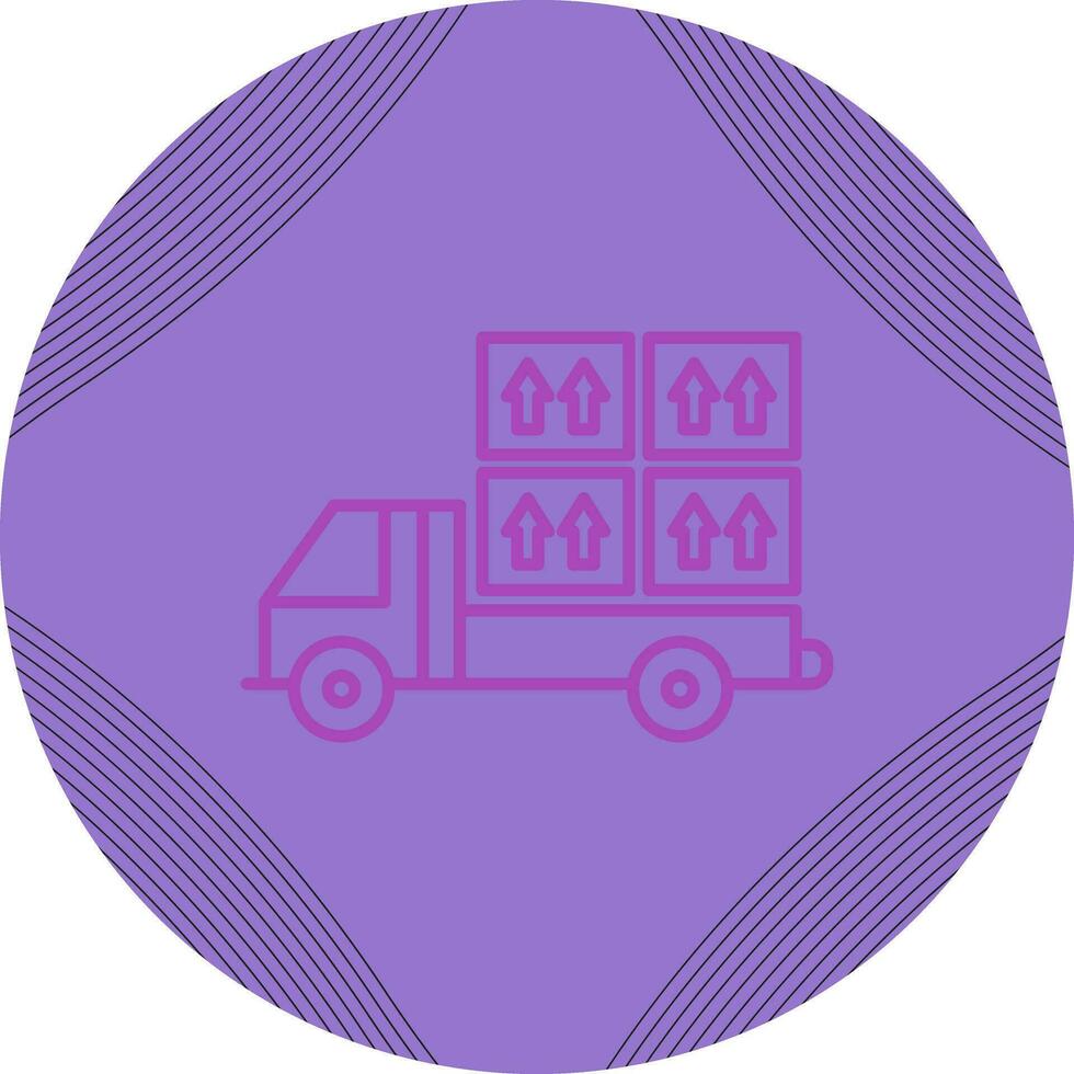 Loaded Truck Vector Icon