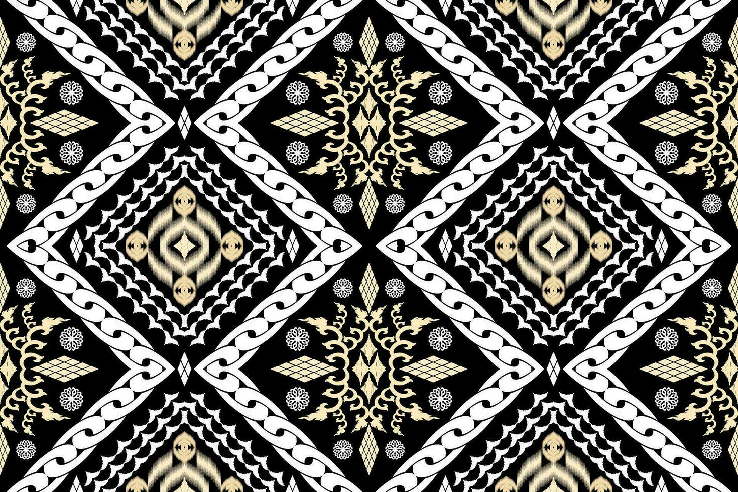 étnico figura azteca bordado estilo. geométrico ikat oriental tradicional Arte patrón de diseño para étnico fondo,fondo de pantalla,moda,ropa,envoltura,tela,elemento,pareo,gráfico,vector ilustración vector