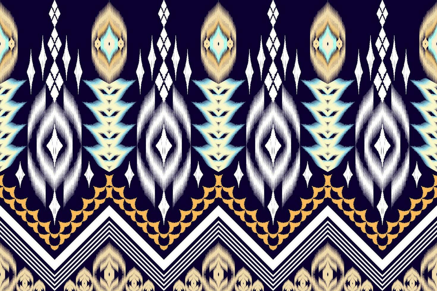 Ethnic Figure aztec embroidery style. Geometric ikat oriental traditional art pattern.Design for ethnic background,wallpaper,fashion,clothing,wrapping,fabric,element,sarong,graphic,vector illustration vector