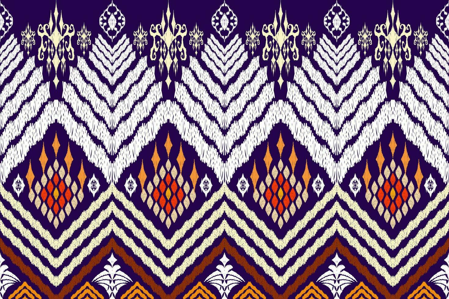 Ethnic Figure aztec embroidery style. Geometric ikat oriental traditional art pattern.Design for ethnic background,wallpaper,fashion,clothing,wrapping,fabric,element,sarong,graphic,vector illustration vector