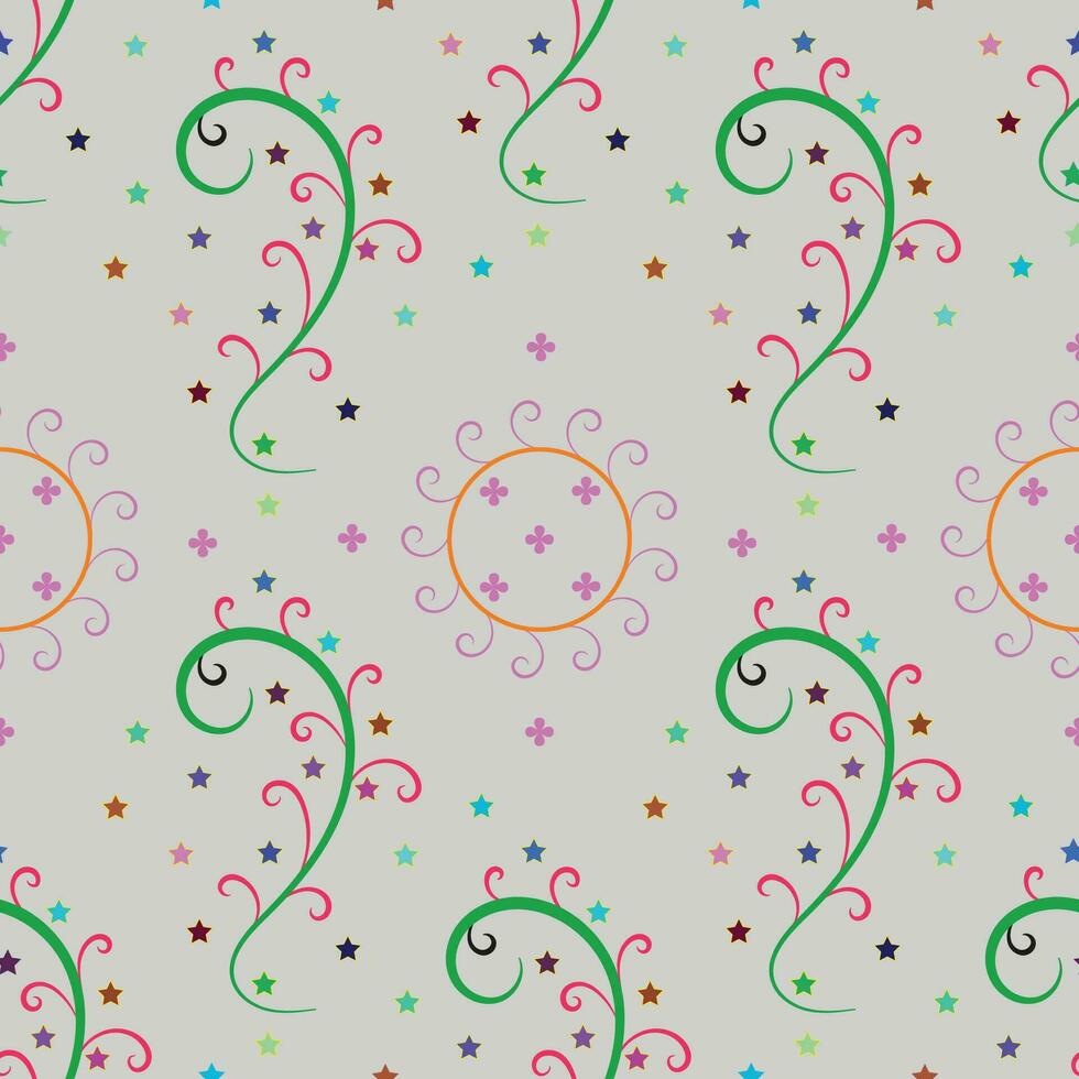 Nice floral seamless pattern design Vector. vector