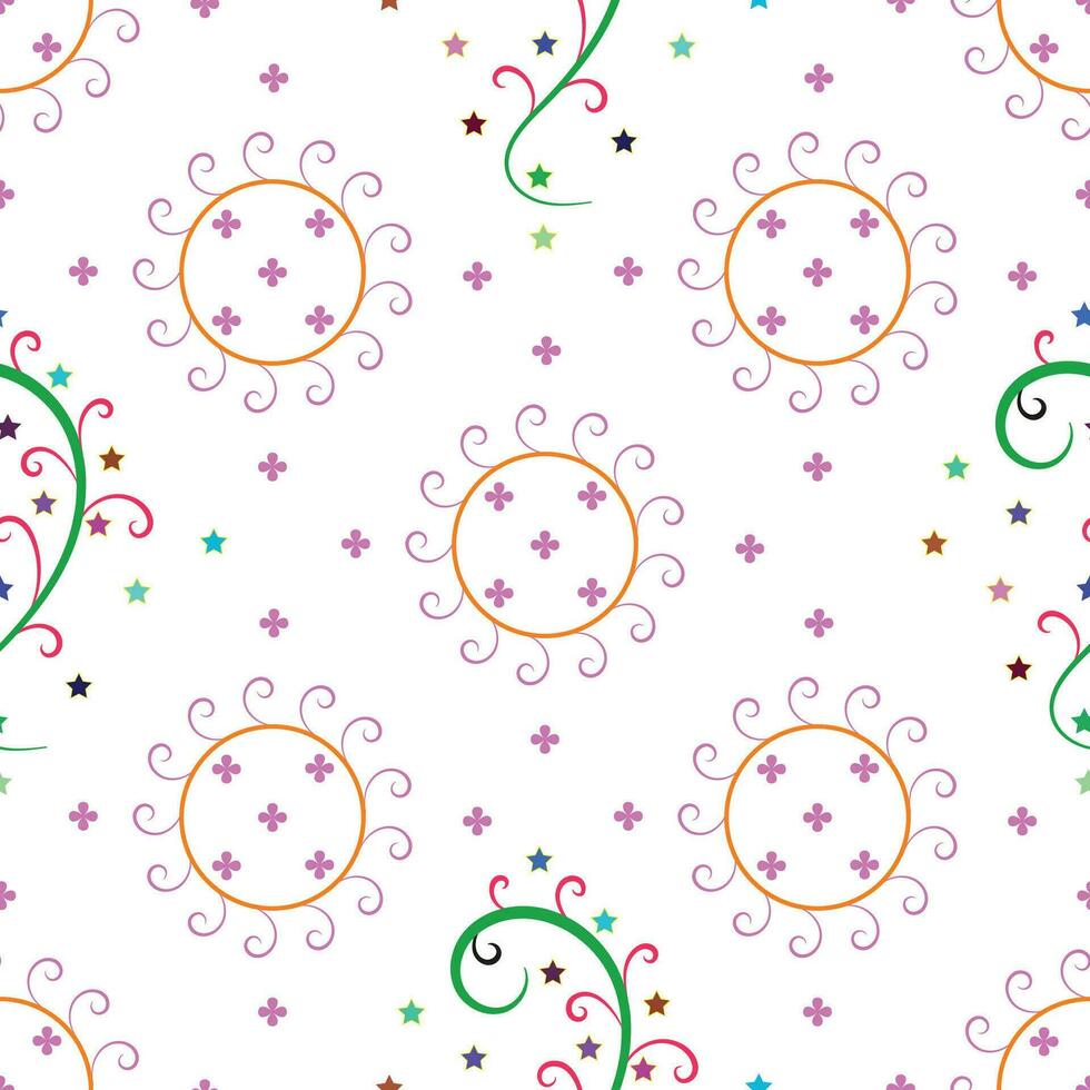 Nice floral seamless pattern design Vector. vector