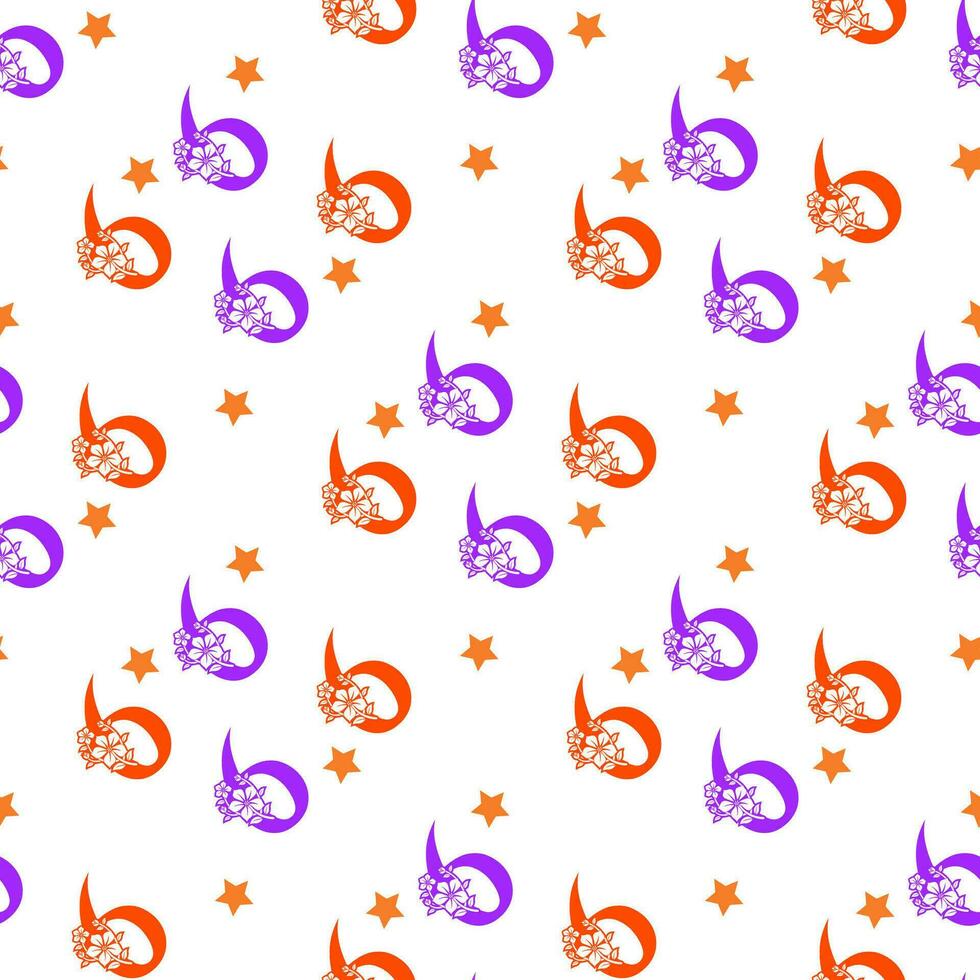 Seamless pattern of numbers. vector