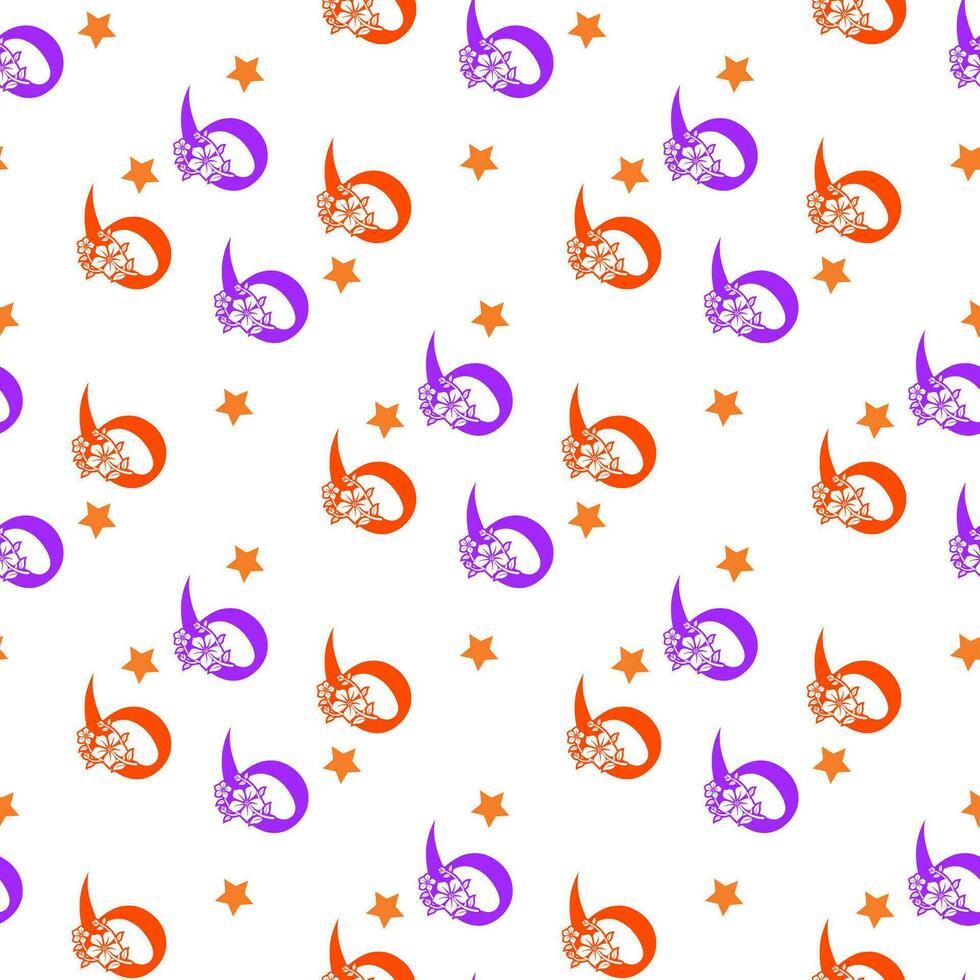 Seamless pattern of numbers. vector