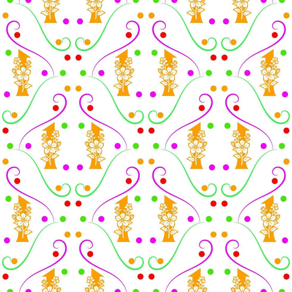 Seamless pattern of numbers. vector