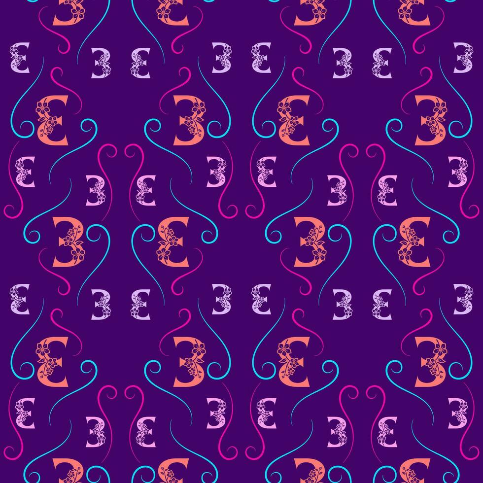 Seamless pattern of numbers. vector