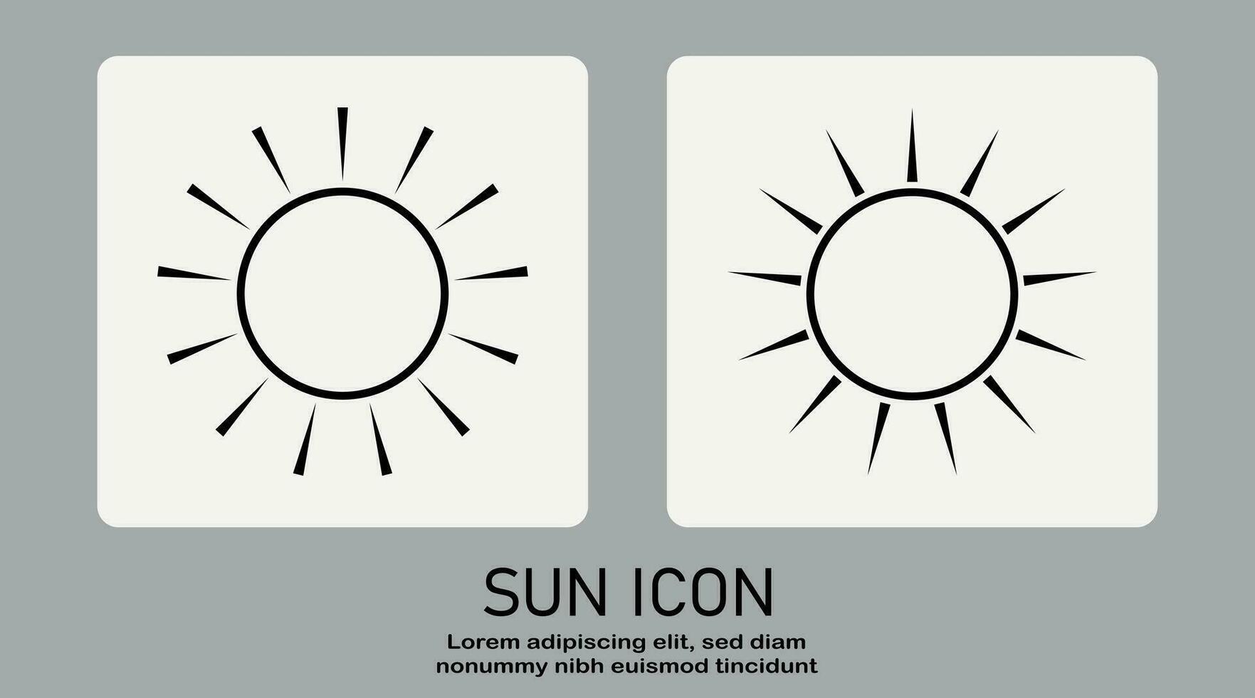 Sunrise or sunset icon, sun icon vector isolated on white background.
