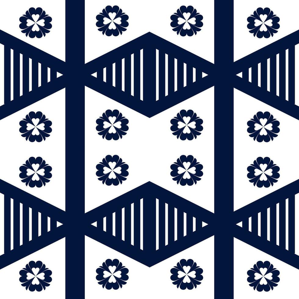 Ethnic abstract ikat art. Seamless pattern in tribal, folk embroidery, and Mexican style. Aztec geometric art ornament print.Design for carpet, wallpaper, clothing, wrapping, fabric, cover, textile vector