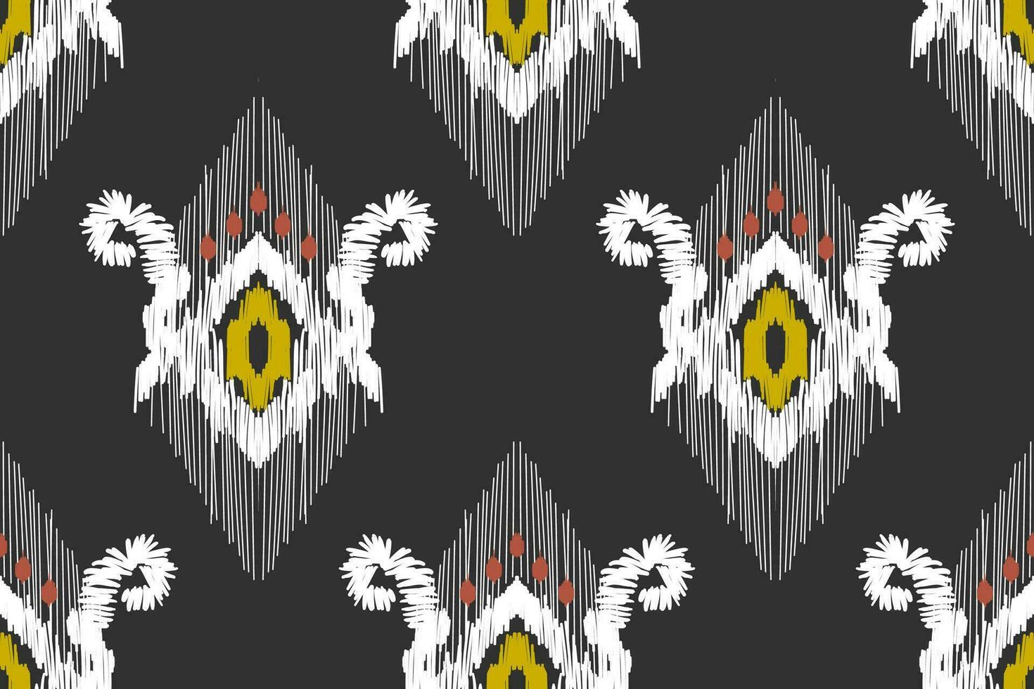 Ethnic abstract ikat art. folk embroidery, and Mexican style. Aztec geometric art ornament print.Design for carpet, wallpaper, clothing, wrapping, fabric, cover, textile vector