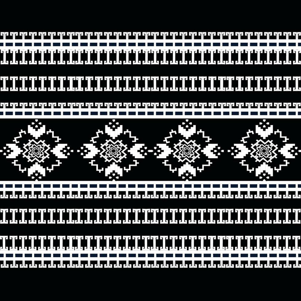 arte abstracto étnico ikat. patrón impecable en estilo tribal, bordado folclórico y mexicano. estampado de adornos de arte geométrico azteca.diseño para alfombras, papel pintado, ropa, envoltura, tela, cubierta, textil vector