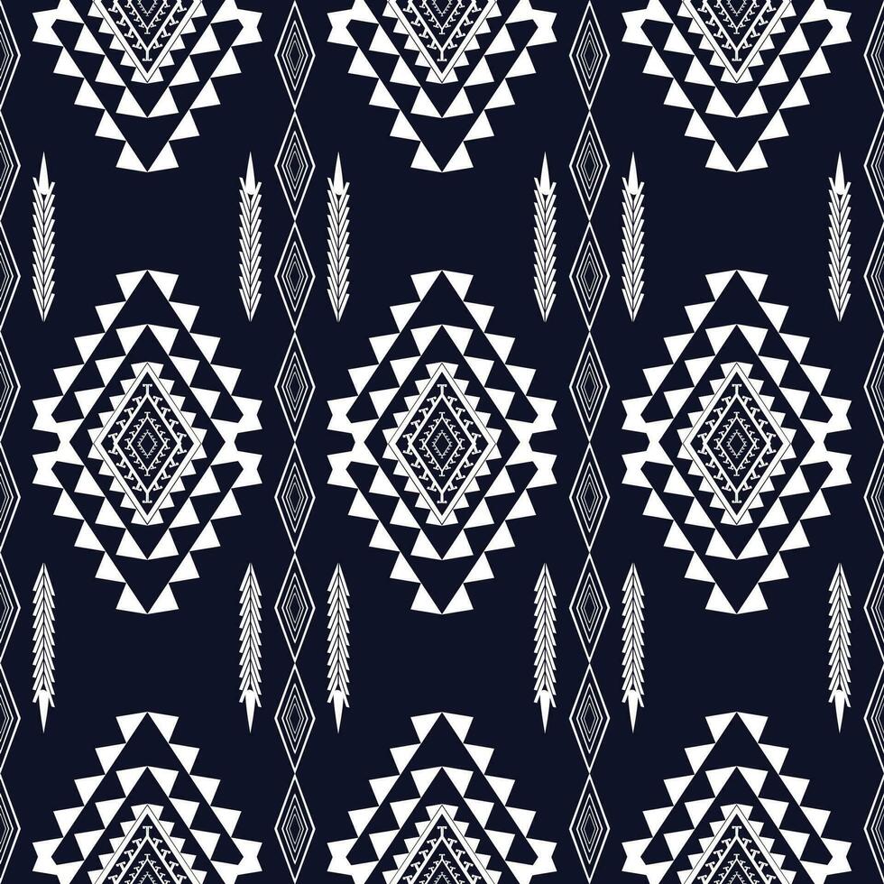 Ethnic abstract ikat art. Seamless pattern in tribal, folk embroidery, and Mexican style. Aztec geometric art ornament print.Design for carpet, wallpaper, clothing, wrapping, fabric, cover, textile vector