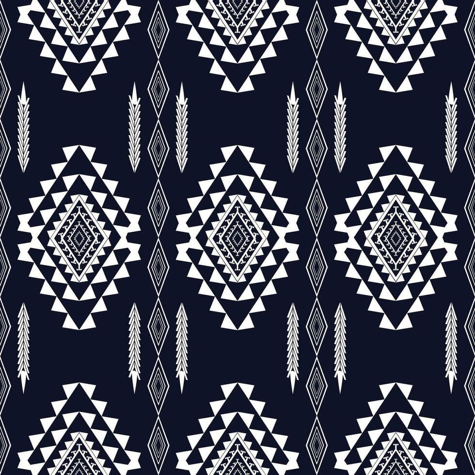 Ethnic abstract ikat art. Seamless pattern in tribal, folk embroidery, and Mexican style. Aztec geometric art ornament print.Design for carpet, wallpaper, clothing, wrapping, fabric, cover, textile vector