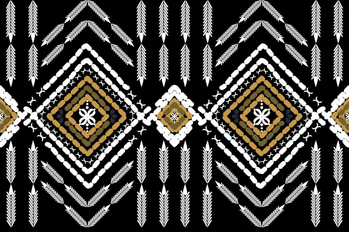 Ethnic abstract ikat art. Seamless pattern in tribal, folk embroidery, and Mexican style. Aztec geometric art ornament print.Design for carpet, wallpaper, clothing, wrapping, fabric, cover, textile vector