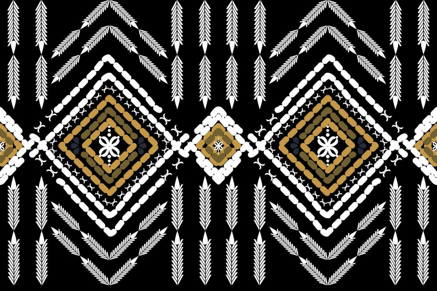 Ethnic abstract ikat art. Seamless pattern in tribal, folk embroidery, and Mexican style. Aztec geometric art ornament print.Design for carpet, wallpaper, clothing, wrapping, fabric, cover, textile vector